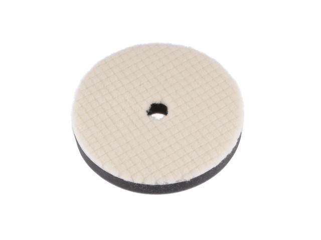 6' Wool Felt Sponge Polishing Pad Hook and Loop Buffing Wheel with Hole Medium Polishing for Car Auto Orbital Polisher Buffer