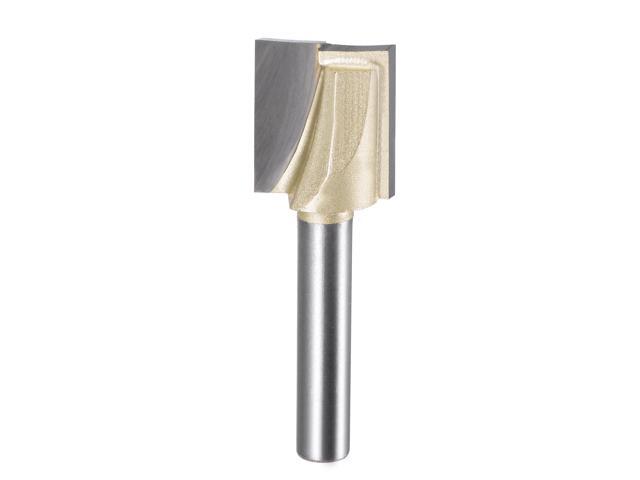 5/8' Dia 1/4' Shank Bottom Cleaning Router Bit 2 Flutes Carbide Tipped Cutter Uncoated for Woodworking Beige