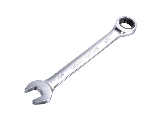 3/4 Inch Ratcheting Combination Wrench SAE 72 Teeth 12 Point Ratchet Box Ended Spanner Tools Cr-V