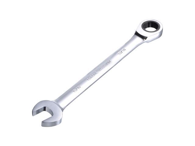 15/16 Inch Ratcheting Combination Wrench SAE 72 Teeth 12 Point Ratchet Box Ended Spanner Tools Cr-V