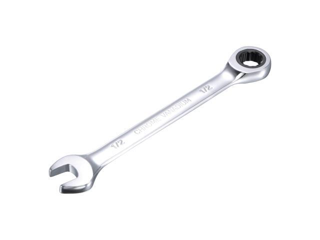 1/2 Inch Ratcheting Combination Wrench SAE 72 Teeth 12 Point Ratchet Box Ended Spanner Tools Cr-V