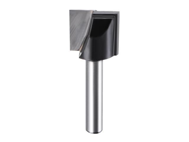 18mm Dia 1/4' Shank Bottom Cleaning Router Bit 2 Flutes Carbide Tipped Cutter Uncoated for Woodworking