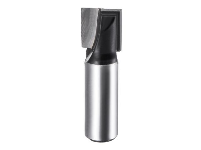 15mm Dia 1/2' Shank Bottom Cleaning Router Bit 2 Flutes Carbide Tipped Cutter Uncoated for Woodworking