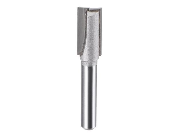 3/8' Dia 1/4' Shank Bottom Cleaning Router Bit 2 Flutes Carbide Tipped Cutter Uncoated for Woodworking