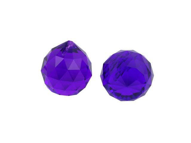 40mm/16' Crystal Ball For Chandelier Ceiling Lamp Blue 2pcs