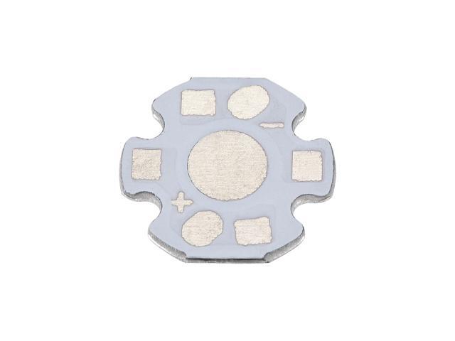 Aluminum Base Plate Board LED Heatsink 16mm 2 Pin White 50Pcs for DIY 1W 3W COB LED Chips Lamp Beads