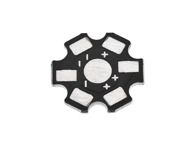 Aluminum Base Plate Board LED Heatsink 20mm 2 Pin Black 25Pcs for DIY 1W 3W COB LED Chips Lamp Beads