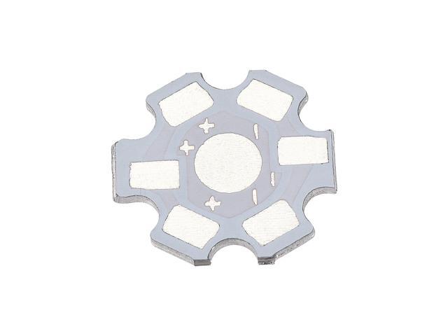 Aluminum Base Plate Board LED Heatsink 20mm 2 Pin White 50Pcs for DIY 1W 3W COB LED Chips Lamp Beads