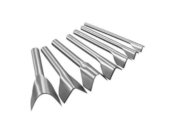 V-Shaped Leather Cutter Punch Set 10mm-40mm Strap End Punch Tool for DIY Craft Set of 7