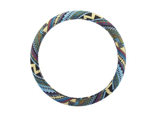 40cm 16 Inch Universal Steering Wheel Cover for Cars Trucks SUV Ethnic Style Multicolor Printing Pattern