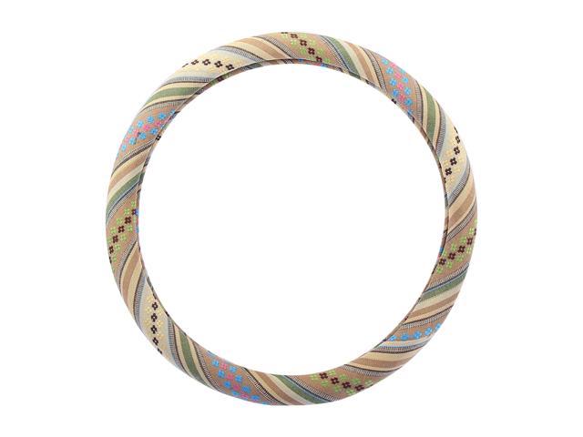 40cm 16 Inch Universal Car Steering Wheel Protector with Ethnic Style Multicolor Printing Pattern