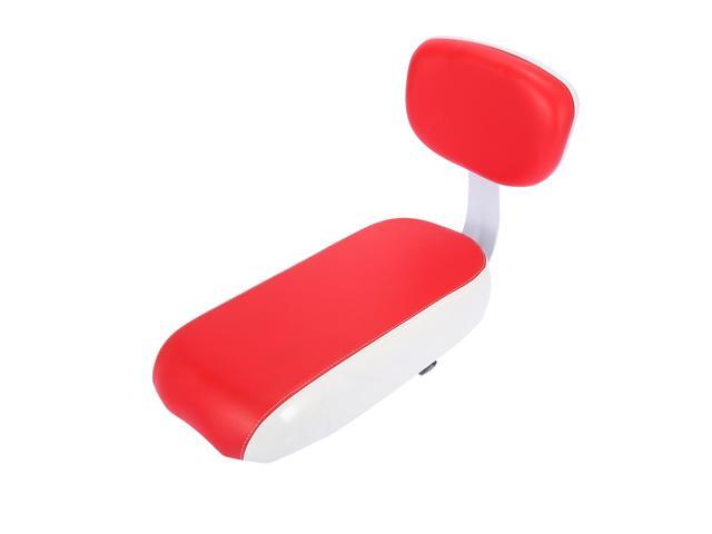 Universal Manned Adult Bicycle Bike Rear Seat Cushion with Back Rest Red