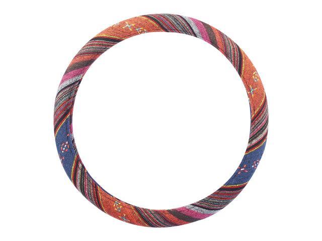 40cm 16 Inch Universal Car Steering Wheel Cover Wear Resistant with Ethnic Style Multicolor Printing Pattern