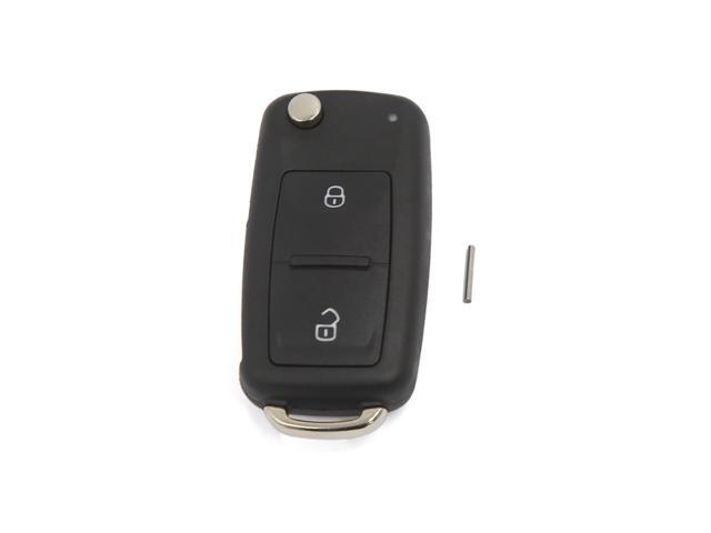 2 Button Uncut Blade Flip Fob Remote Key Case for VW Transporter Polo Golf