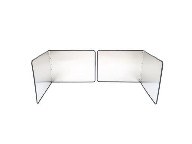 Stainless Steel Foldable Kitchen Oil Splash Guard for Wall Block Cover Anti Splatter Shield 118 x 79'(H) /30 x 20cm(H) 2pcs