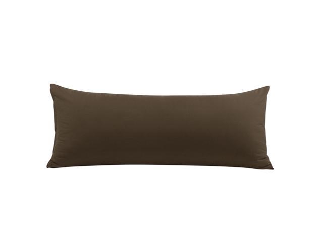 Body Pillow Pillowcase Brown Pillowcase Brushed Microfiber Body Pillow Cover Wrinkle Fade Stain Resistant Soft Long Pillow Cases for Body