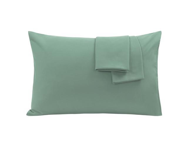 Pillowcases 2 Packs Luxury 1800 Brushed Microfiber Spa Blue Pillow Cases Wrinkle Fade Stain Resistant Travel Pillowcases Covers for Pillow