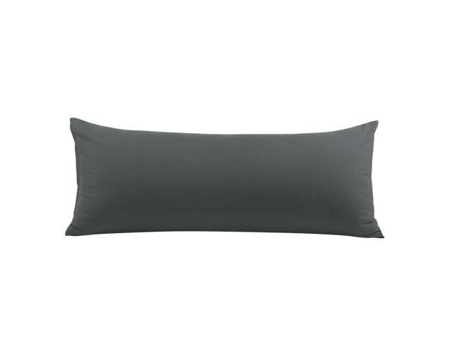 Body Pillow Pillowcase Grey Pillowcase Brushed Microfiber Body Pillow Cover Wrinkle Fade Stain Resistant Soft Long Pillow Cases for Body