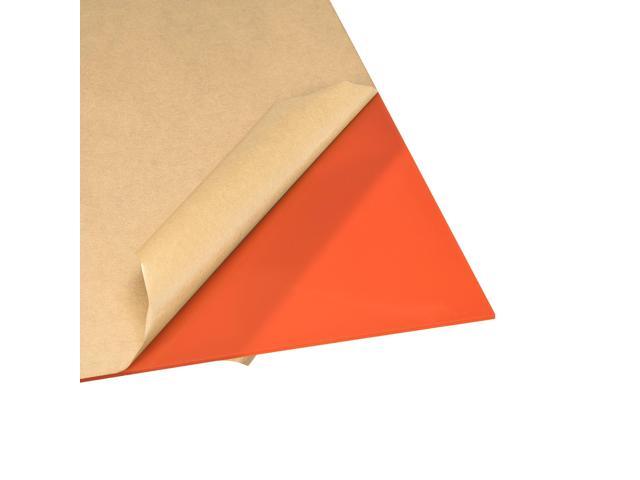 2pcs Orange Cast Acrylic Sheet12' x 12'3mm Thick Plastic PMMA Acrylic Board for Signs Display Projects Craft