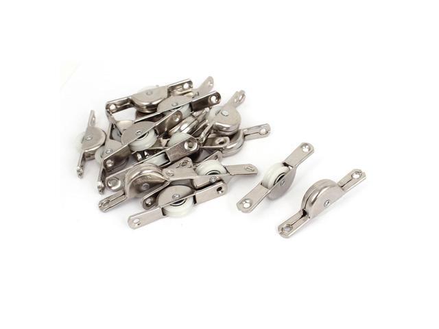 Cabinet Wardrobe Sliding Door Roller Single Nylon Wheel Window Sash Pulley 20pcs