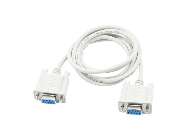 Unique Bargains RS232 DB9 Serial 9 Pin Female to Female PC Monitor Cable Connector 3.9Ft 1.2M photo