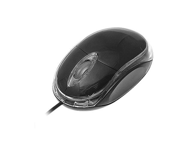 Plastic Travel 3D USB Optical Wheel PC Notebook Computer Mouse Mice Black