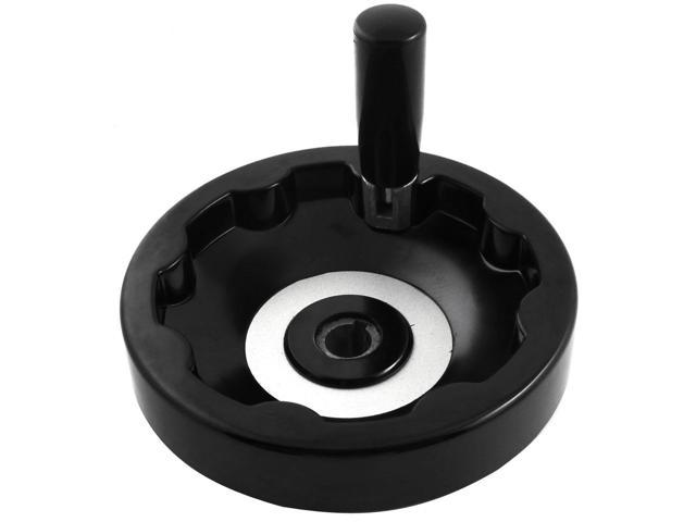 Unique Bargains Industrial 16mm Mounting Hole 150mm Diameter Handwheel Wheel w Handle