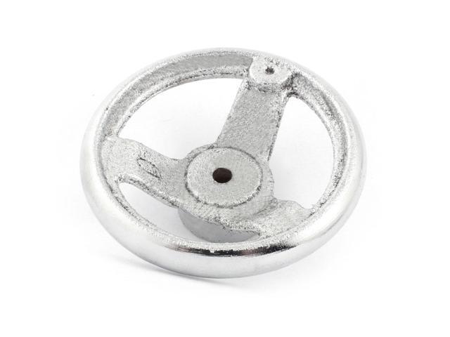 Unique Bargains 7mm Mounting Hole 3 Spoke 100mm Diameter Industrial Handwheel Wheel