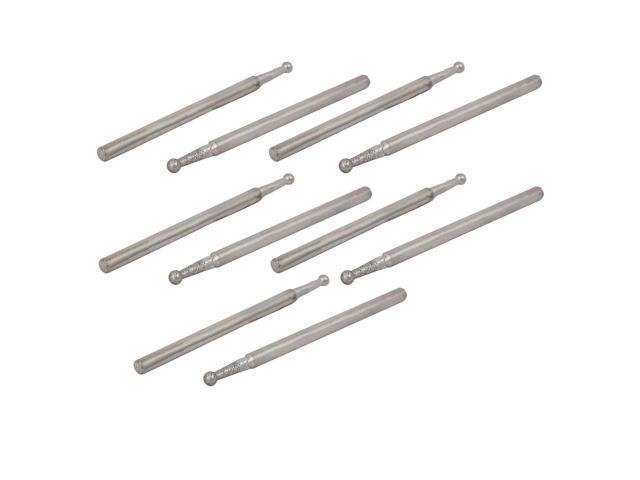 235mm Shank 2mm Dia Diamond Head Ball Shaped Grinding Mounted Point Bit 10pcs