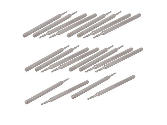 235mm Shank 1mm Dia Diamond Head Ball Shaped Grinding Mounted Point Bit 20pcs
