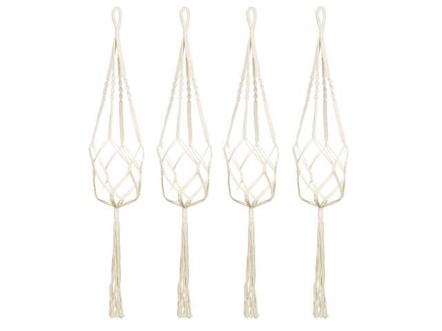 Macrame Plant Hanger Flowerpot Holder Hanging Rope Basket 394 Inch Length 4 Pcs