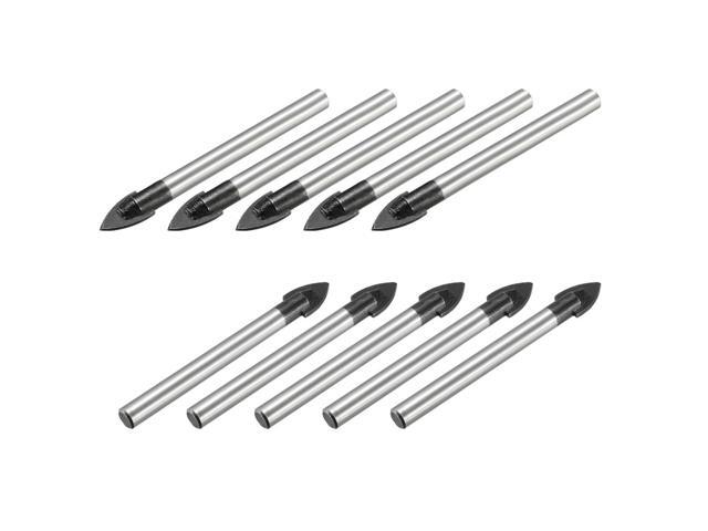 Drill Bit 10mm for Brick Glass Masonry Tile and Wood Sliver and Black10pcs