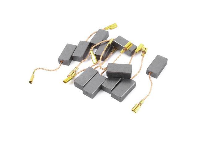 5 Pair 15mm x 8mm x 5mm Motor Carbon Brushes Replacement for Air Compressor