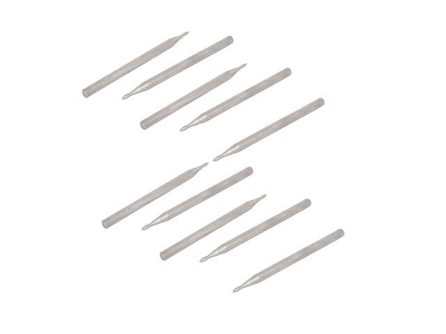 235mm Shank 12mm Tip Stone Head Grinding Bit Diamond Mounted Point 10pcs
