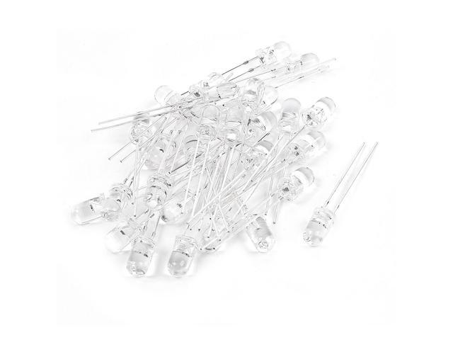 30 Pcs 8mmx5mm Automatic Flash Red LED Light Emitting Diodes 25V-3V Replacement
