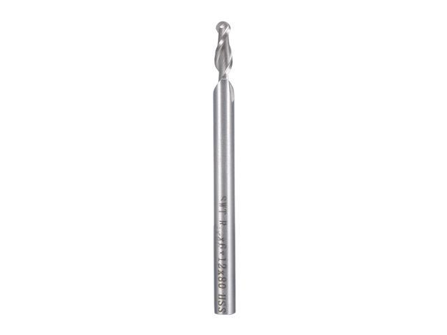 Ball Nose End Mill CNC Router Bit 2 Flute Spiral Tool R25 x 6 x 12 x 80mm