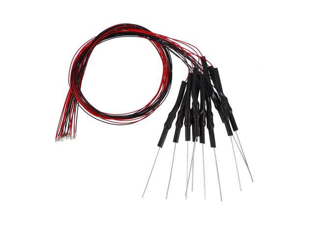 10pcs Prewired 0603 Orange SMD LED Light Emitting Diode - DC 6-18V Micro Wired Soldered Mini LED Lights with Resistor