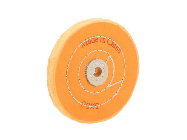 5-Inch Cotton Buffing Wheel Polishing for Bench Grinder Tool 1/2-Inch Arbor Hole