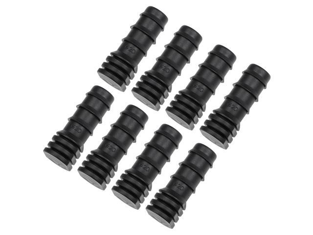 Barb Drip Pipe End Closure Cap 20PE Hose Plug Connector for Garden Agricultural Irrigation System Plastic 10pcs