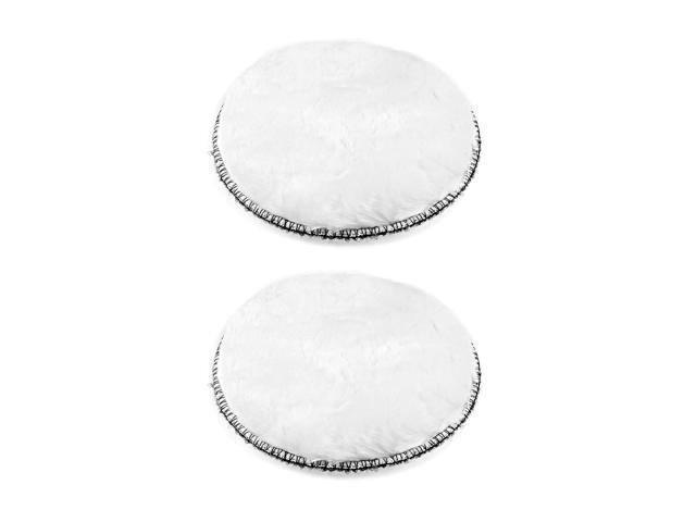 5-Inch Wool Polishing Pad Hook and Loop Buffing Wheel for Polisher and Buffer 2 Pcs