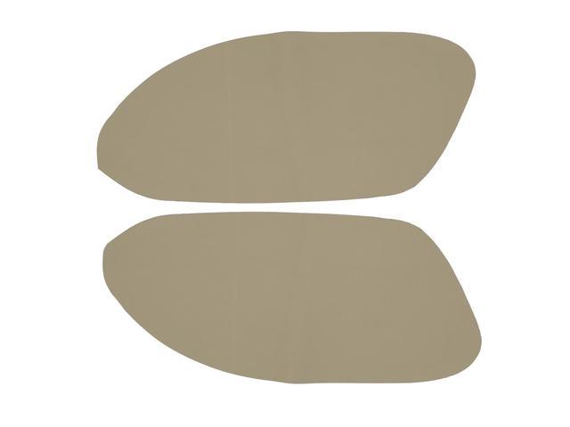 1 Pair Synthetic Leather Car Front Door Panels Armrest Cover Beige for 2008-2012 Honda Accord Sedan