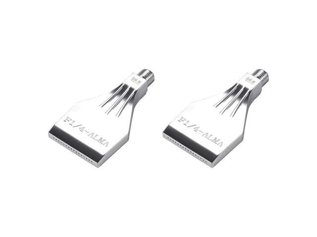 Flat Nozzle G1/4 Male Thread Aluminum Alloy Air Blow Off Flat Jet Nozzle 2Pcs