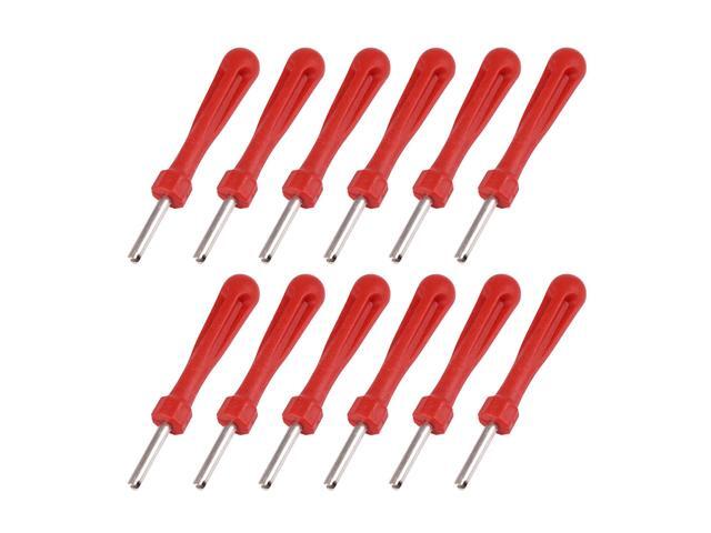12pcs Tire Repair Tool Single Head Car Tyre Valve Stem Core Remover Repair Tool