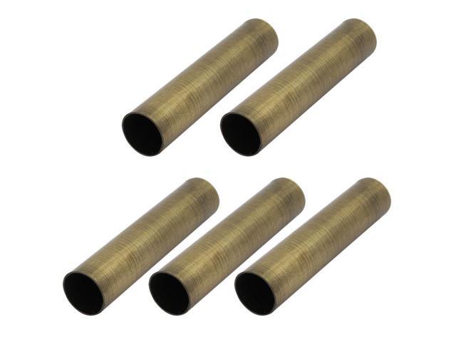 5pcs Chandelier Candle Light Cover Sleeve Bronze Tone 127mm Outer Dia 60mm Long