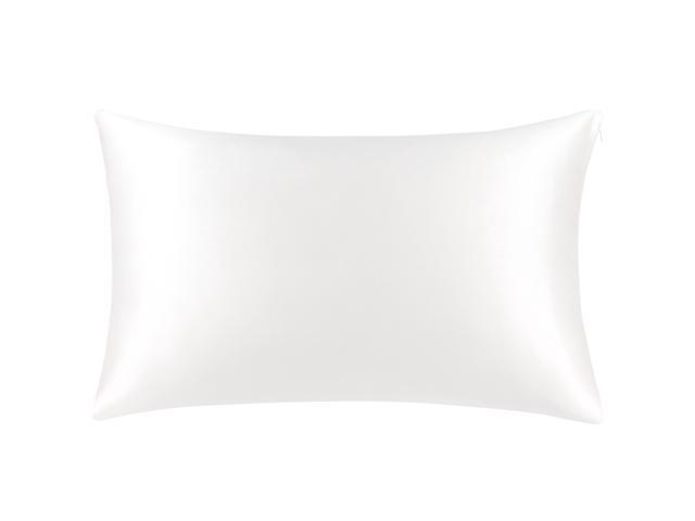 100% Pure Silk Pillowcase 550TC 22 Momme Natural Silk Pillow Cases Soft Breathable Both Sides Silk for Hair and Skin with Hidden Zipper Standard