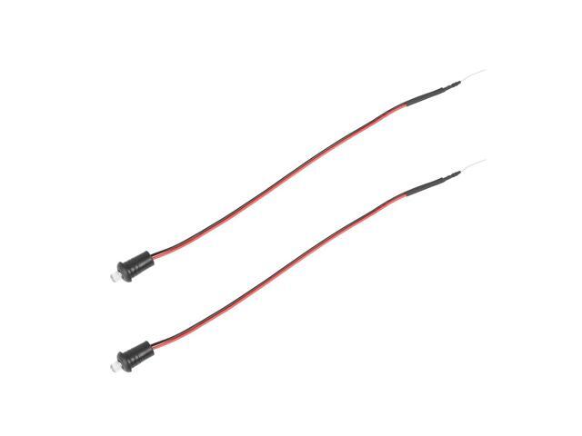 2 Pcs DC 12V Red LED Light Flashing Car Alarm Dash Mount Light Replacement