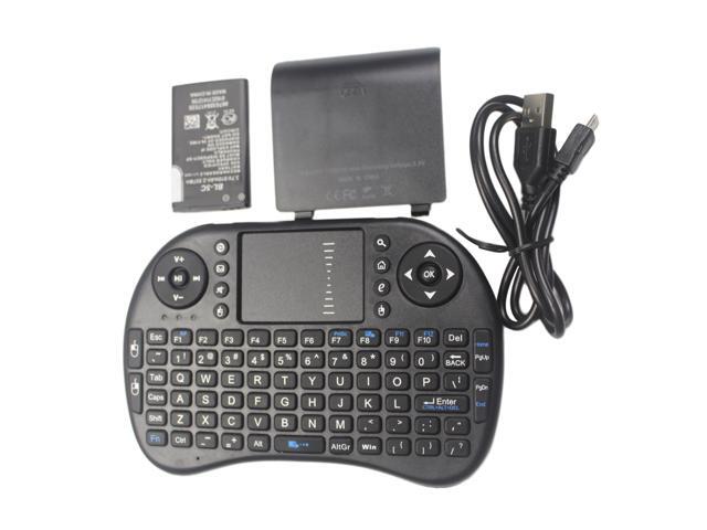 Mini Handheld 24G Wireless QWERTY Keyboard Mouse with Touchpad Joystick Remote Control ipazzport Portable Promotion