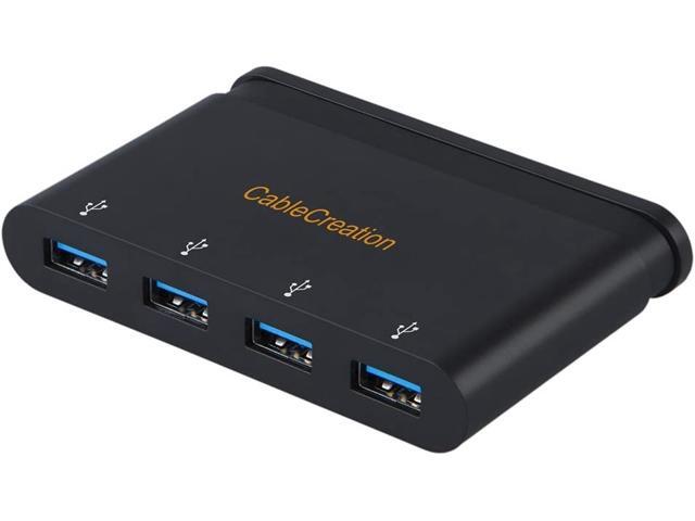 USB C Hub with Hidden Cable CableCreation Type C to 4 USB 30 Hub Support OTG Compatible with MacBook Pro/MacBook Air 2018Mac Mni Chromebook