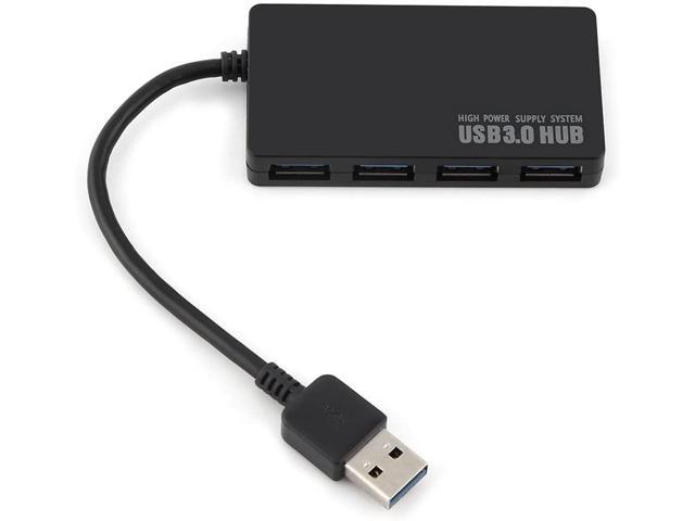 SOONHUA 4 Port USB Hub Multi-Port USB Charger Docking Station Adapter USB Charging Station Support for Windows 7/8/10 Vista XP Systems