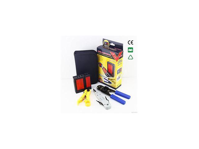 Network tool kit Wire stripper & network cable tester & RJ45 Crimping tool & punch Down Tool Network Toolkit Cable Tester + Punch Down + RJ45 Plug